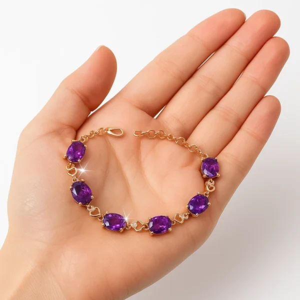 Healing Amethyst Bracelet — Find Strength Within - Image 4