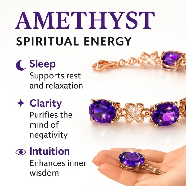 Healing Amethyst Bracelet — Find Strength Within - Image 5